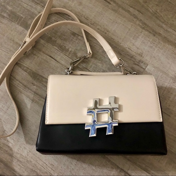 Zara Handbags - One of a kind vintage hashtag crossbody purse